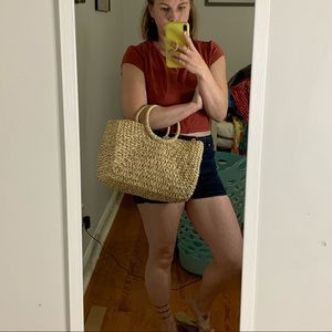 Vintage woven purse